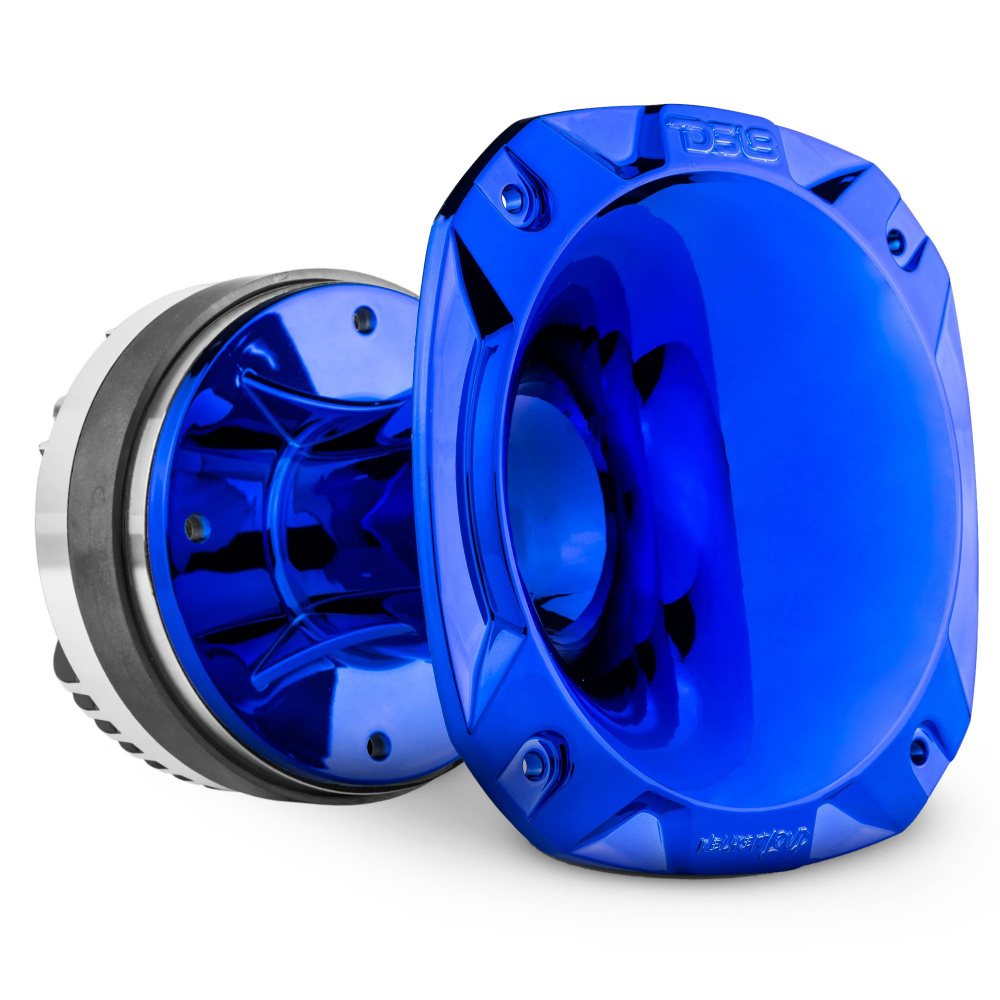 DS18 PRO-DKH1FC, høylytt 2-tommers fenoldriver med rød/blå horn