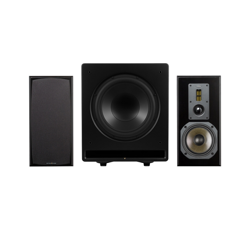 Dynavoice Definition DM-6II med CSB-V12, 2.1 høyttalerpakke i svart