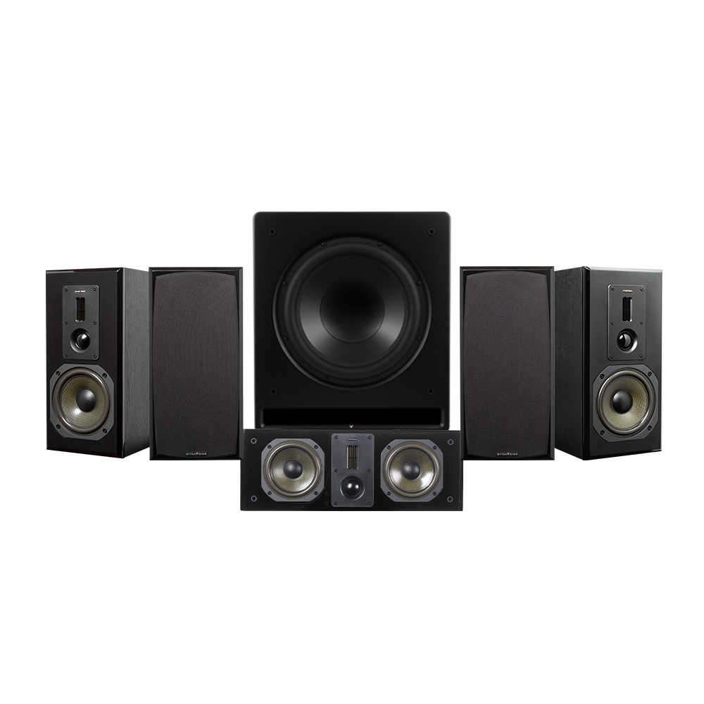 Dynavoice Definition DM-6 med CSB-V12 5.1 høyttalerpakke, svart