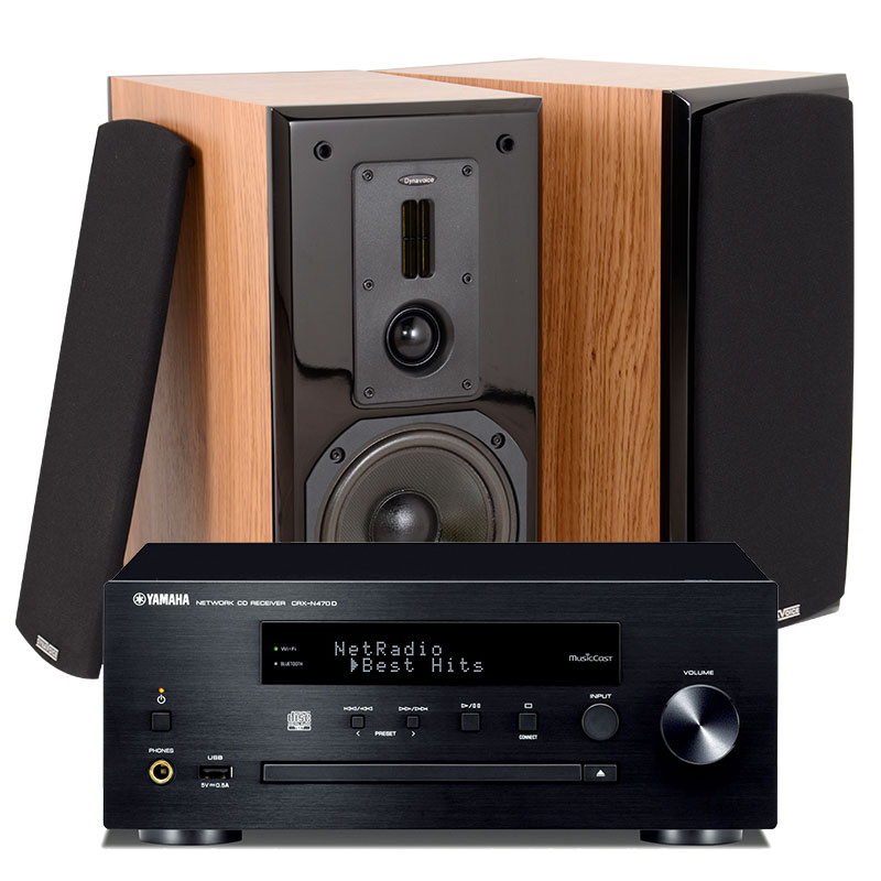 Dynavoice Definition DM-6 med Yamaha CRXN-470D