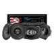 Bass Habit DMR10BT bilstereopakke med Rebel-høyttalere Bass Habit DMR10BT bilstereopakke med Rebel-høyttalere