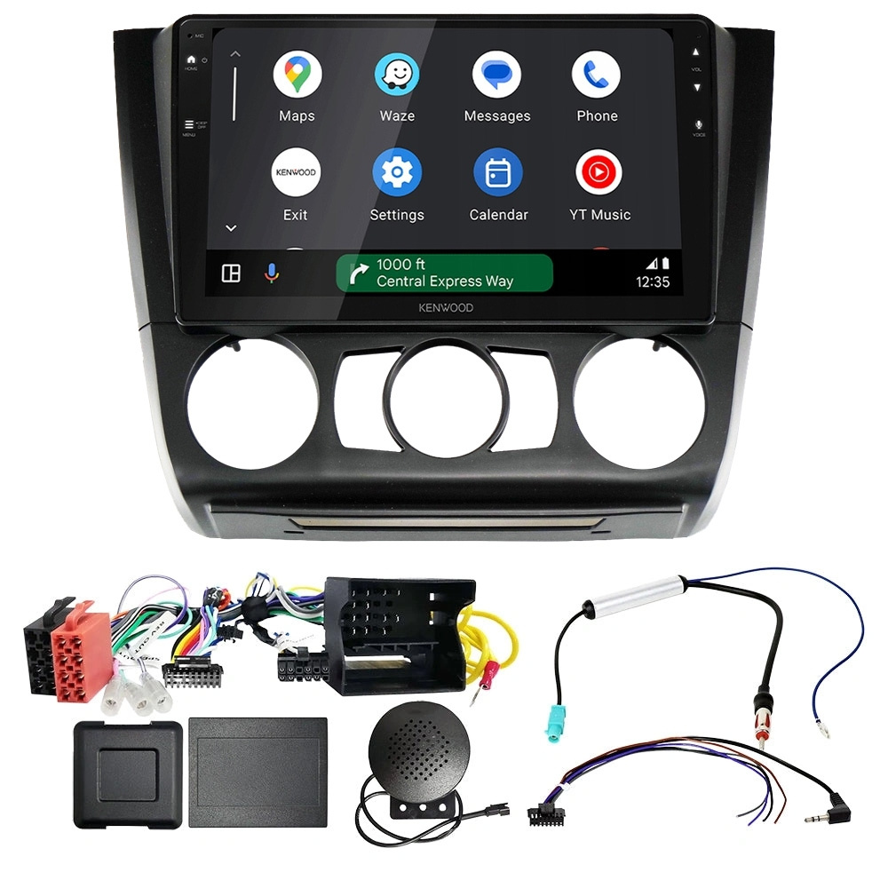 Kenwood DMX80AXS bilstereopakke til BMW 1-serie 2007-2014, manuell AC