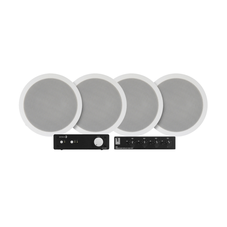 Dayton Audio DTA-100ST multirompakke med bryter og 2 par System One IC620