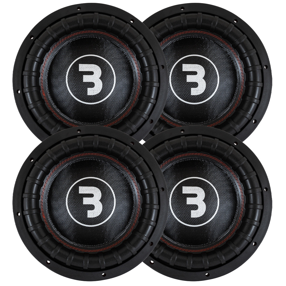 4-pack Bass Habit Elite 2 E2300D2, 12 tums baselement