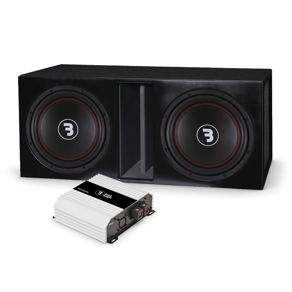 Bass Habit E300D1 i bassreflekskasse med SP21001FR, 2x12-basspakke