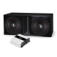 Bass Habit E300D1 i bassreflekskasse med SP21001FR, 2x12-basspakke Bass Habit E300D1 i bassreflekskasse med SP21001FR, 2x12-basspakke