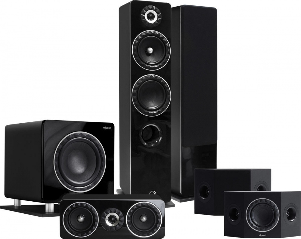 Elipson Prestige Facet PF14F högtalarpaket 5.1, svart