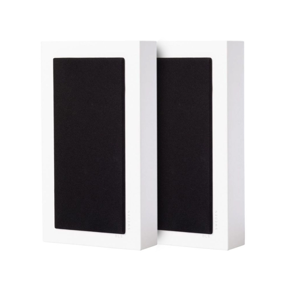 2-pakke DLS Flatbox Midi vegghøyttalere i hvitt