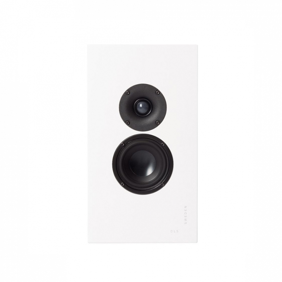 DLS Flatbox Midi v2 On-Wall 5.0 høyttalerpakke, hvit