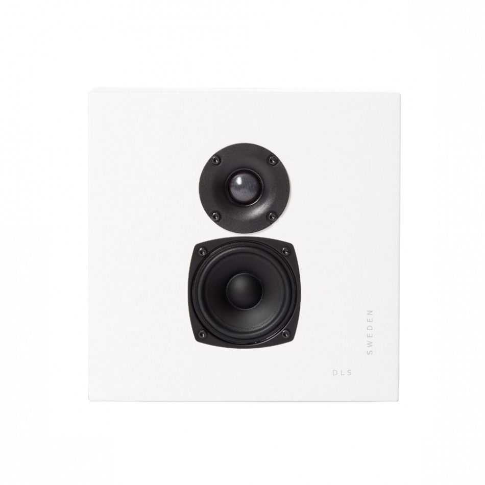 DLS Flatbox Midi v2 On-Wall 5.0 høyttalerpakke, hvit