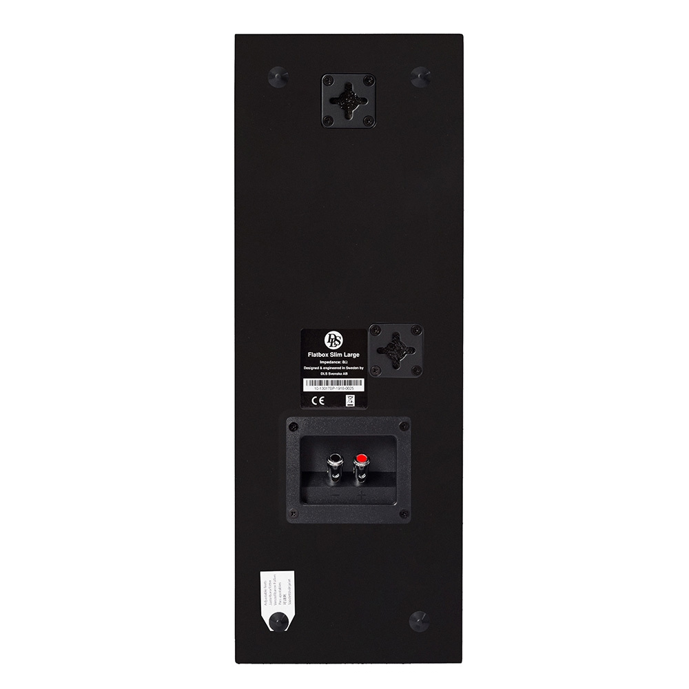 DLS Flatbox Slim Large i svart med Yamaha A-S201 MK II, 2.0 stereopakke