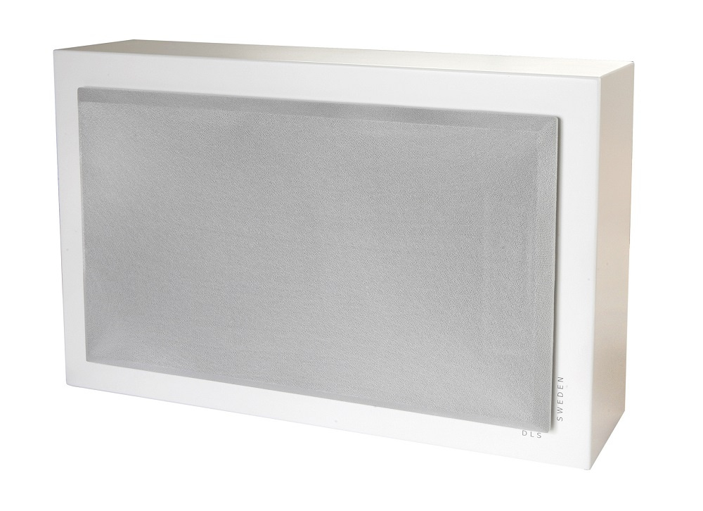 2-pakke DLS Flatbox XXL & Flatsub 8.2 2.1 høyttalerpakke, hvit