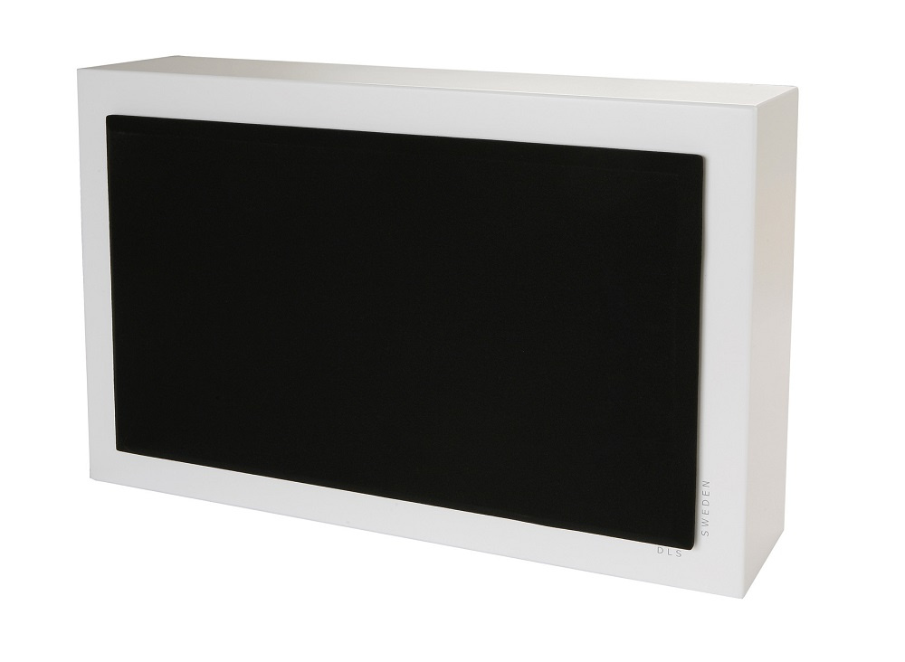 2-pakke DLS Flatbox XXL & Flatsub 8.2 2.1 høyttalerpakke, hvit