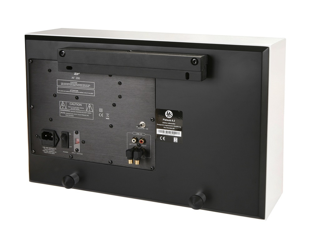 2-pakke DLS Flatbox XXL & Flatsub 8.2 2.1 høyttalerpakke, hvit