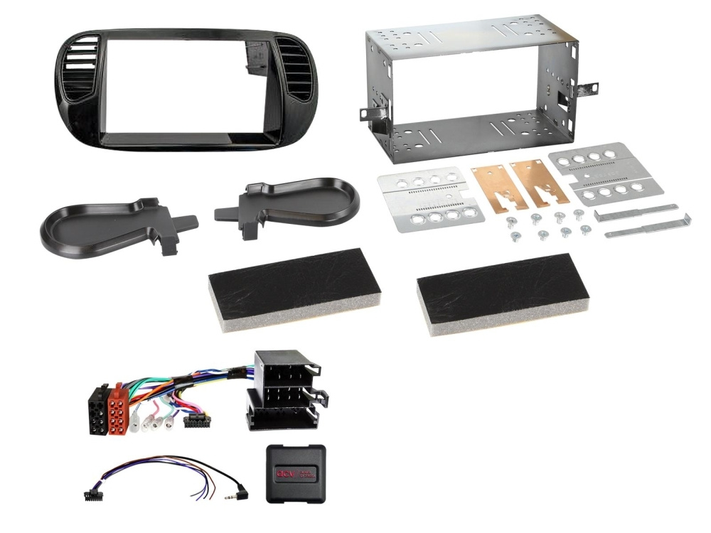 JVC KW-M695DBW bilstereopakke til Fiat 500 2007-2015