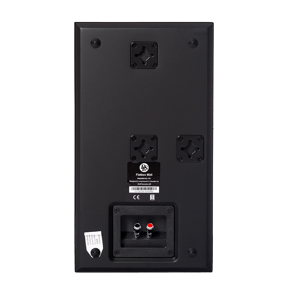 Dynavoice CA802BT, SC4B & 2 par matt svarte DLS Flatbox Midi