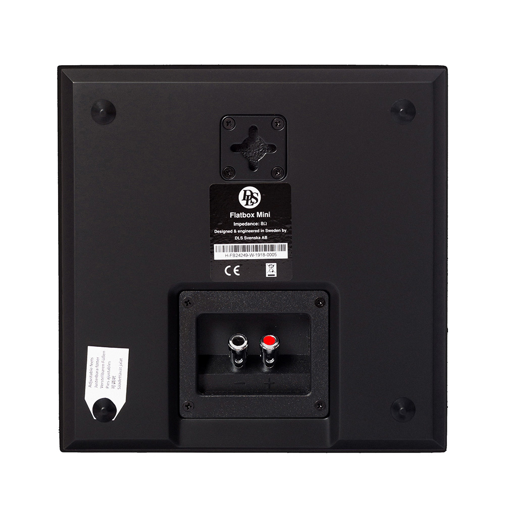 System One A50BT, SC4B & 2 par mattsvarte DLS Flatbox Mini