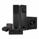 System One H16B med Around-5 5.1 høyttalerpakke, svart System One H16B med Around-5 5.1 høyttalerpakke, svart