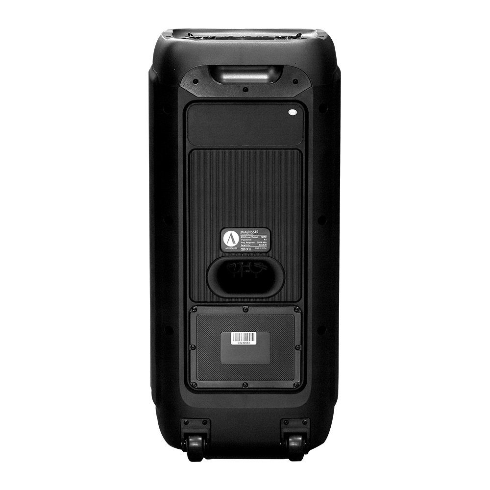 2-pakke Arcsound HAZE (gen.2), partyhøyttaler med trådløs mikrofon og Bluetooth