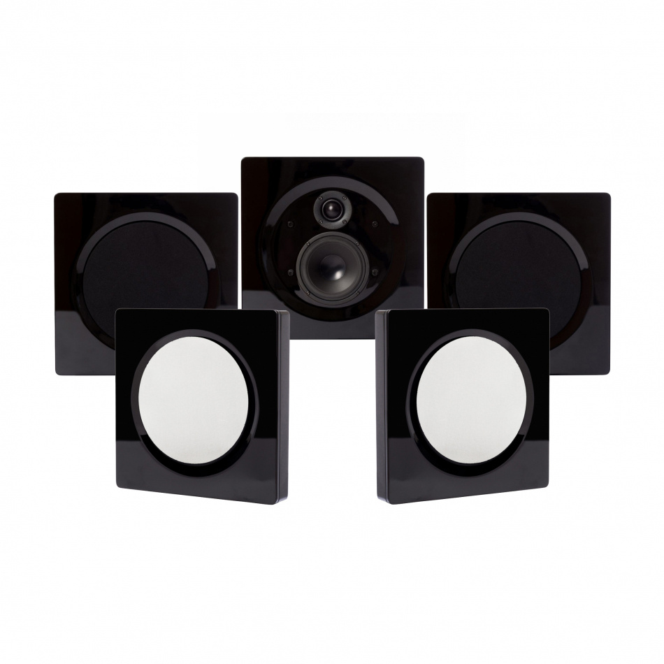 DLS Flatbox D-One On-Wall 5.0 høyttalerpakke, svart