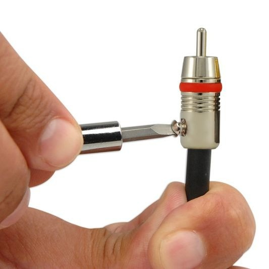 Planet Waves HD-RCA loddefrie RCA-plugger, rødt og hvitt par