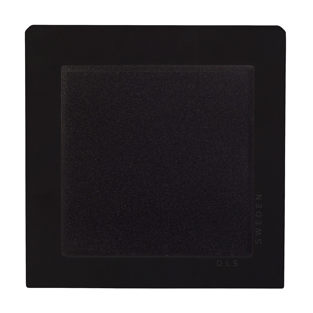 2-pakke DLS Flatbox Slim Mini vegghøyttalere, matt svart