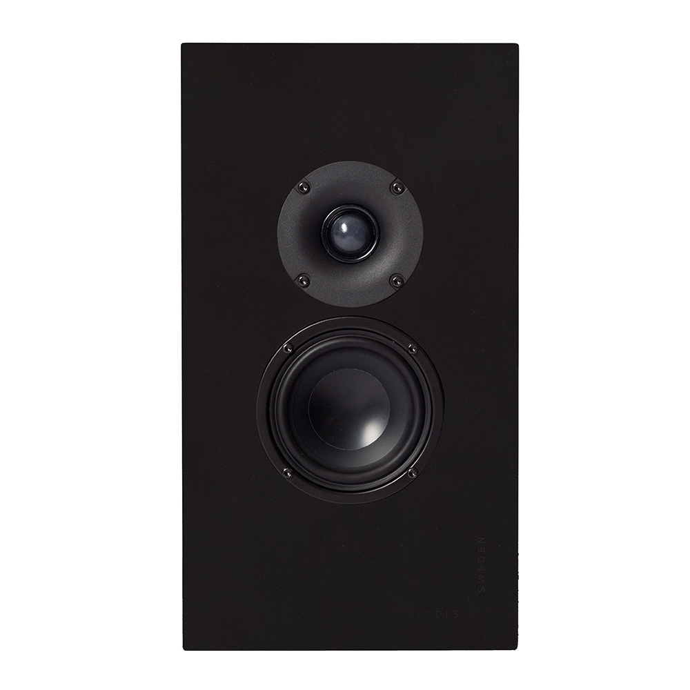 2-pakke DLS Flatbox Midi on-wall høyttalere, matt svart