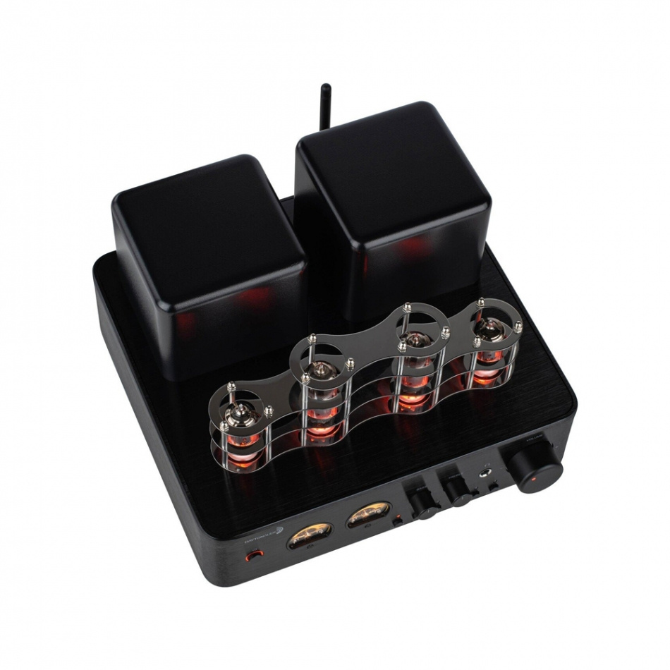 Dayton Audio HTA100 & Dynavoice DM-6II, svart stereopakke