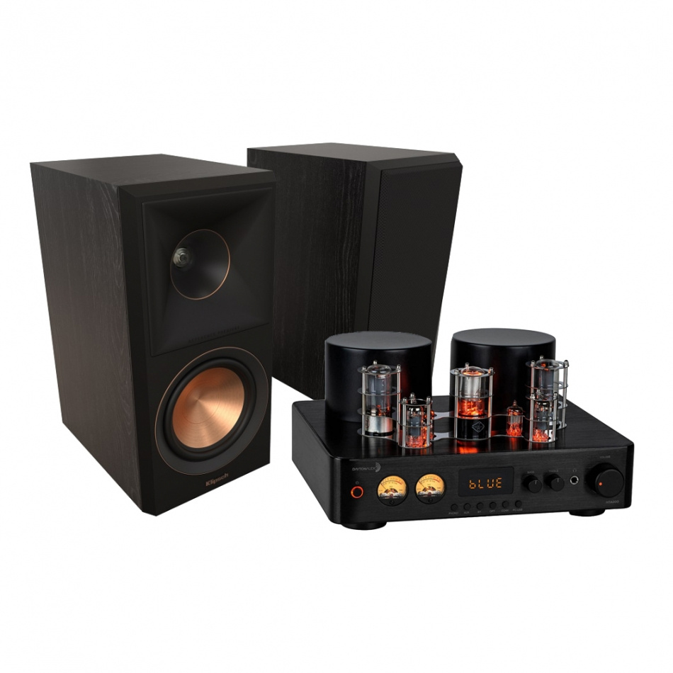 Dayton Audio HTA200BT med Klipsch RP-500M II, stereopakke