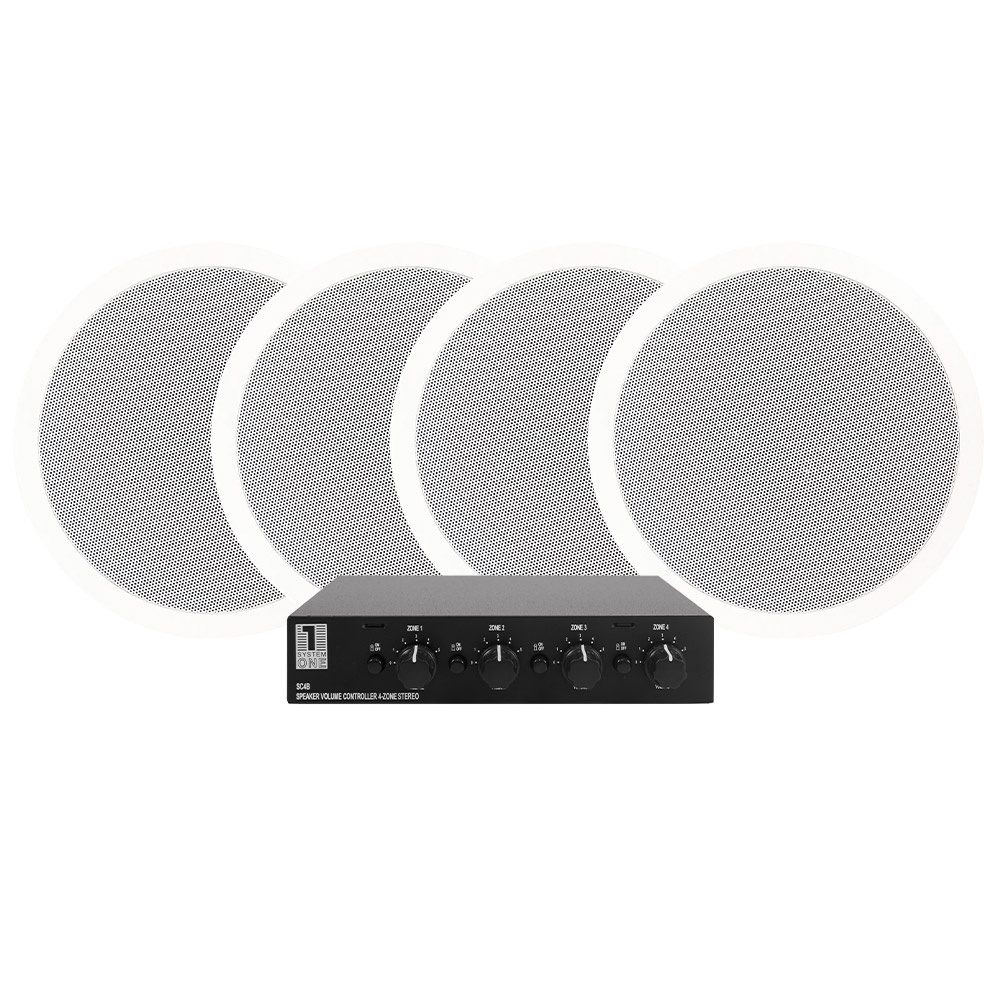 2 par DLS IC611, 6.5” innebygd høyttalere & System One SC4B