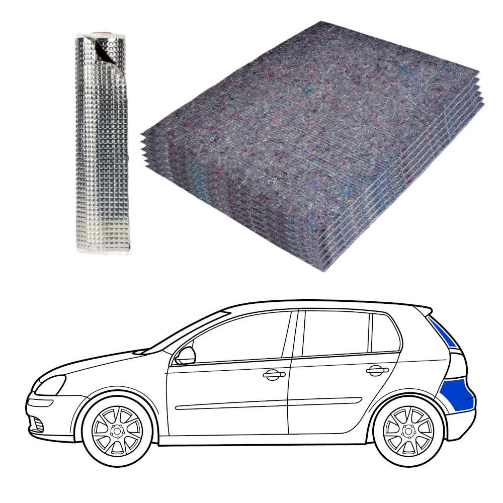 Ljudisolering till Halvkombi, bagage inkl. lucka