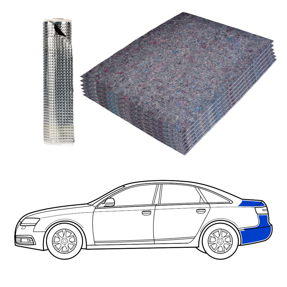 Ljudisolering till Sedan, bagage inkl. lucka