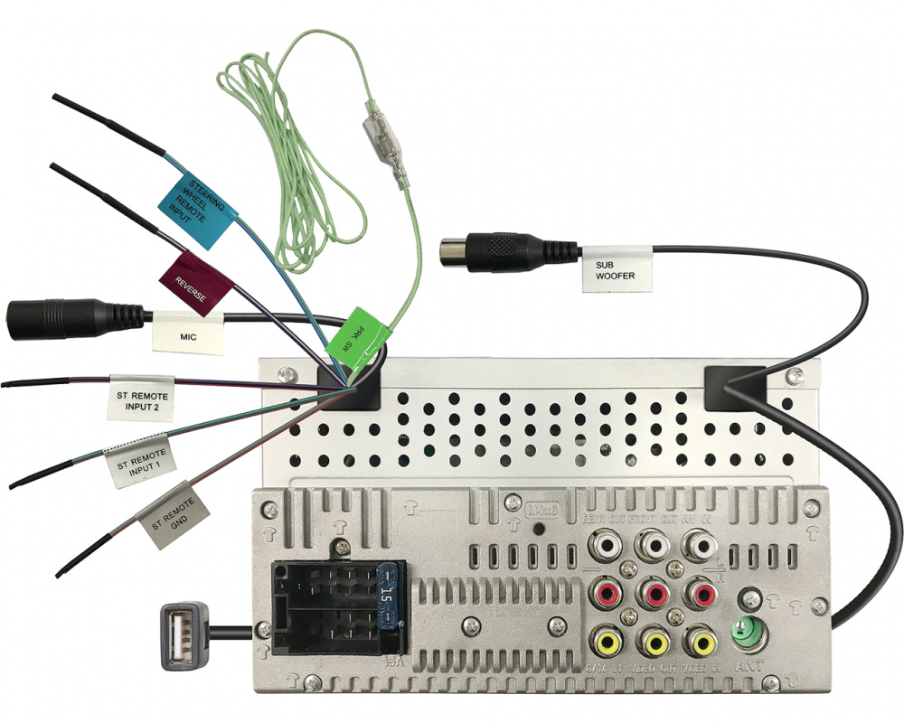 JVC KW-M180BT & DLS PA fram- och baksystem, bilstereopaket