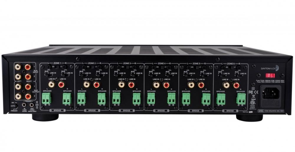 Dayton Audio MA1260 & 2 par svarta DLS MB6i för gymmet eller uteplatsen