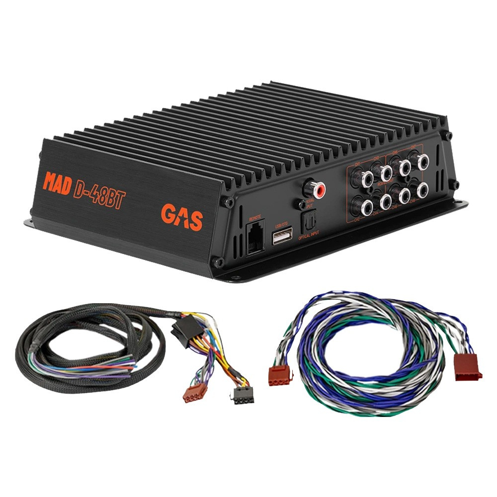 GAS MAD D-48BT, 8-kanals lydprosessor/DSP til biler med ISO/universal