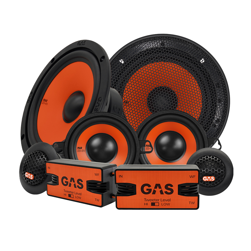 GAS MAD K2-64 & MAD M2-34, 3-veis 6.5 tommers kitsystem