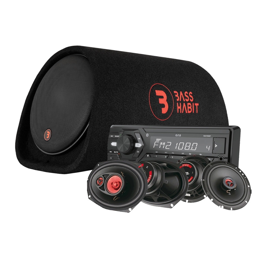 GAS MAD M100-BT helhetspakke med P8A-basskasse