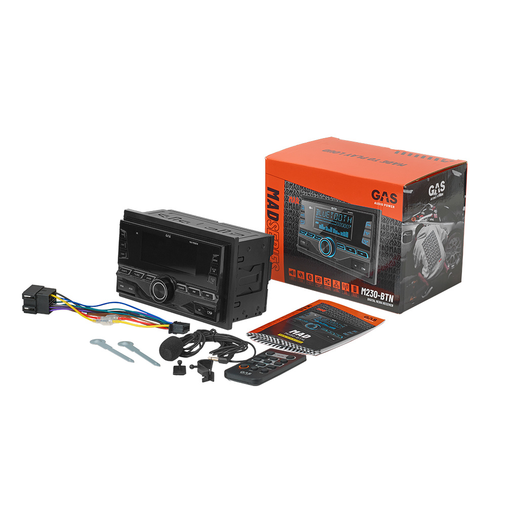 GAS MAD M230-BTN med MAD K2/X2-høyttalere, bilstereopakke