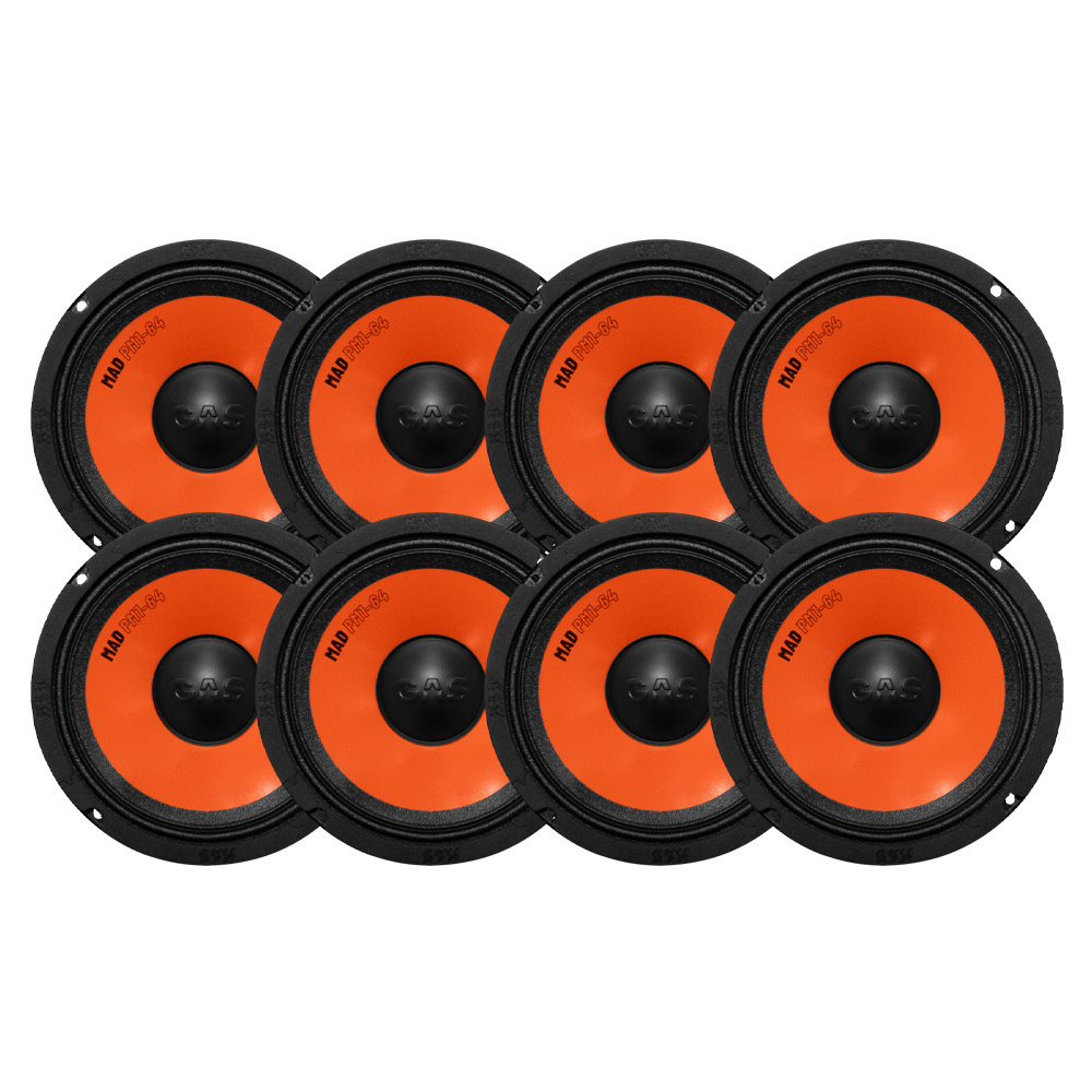 8-pakke GAS MAD PM1-64, 6.5 tommers midbass
