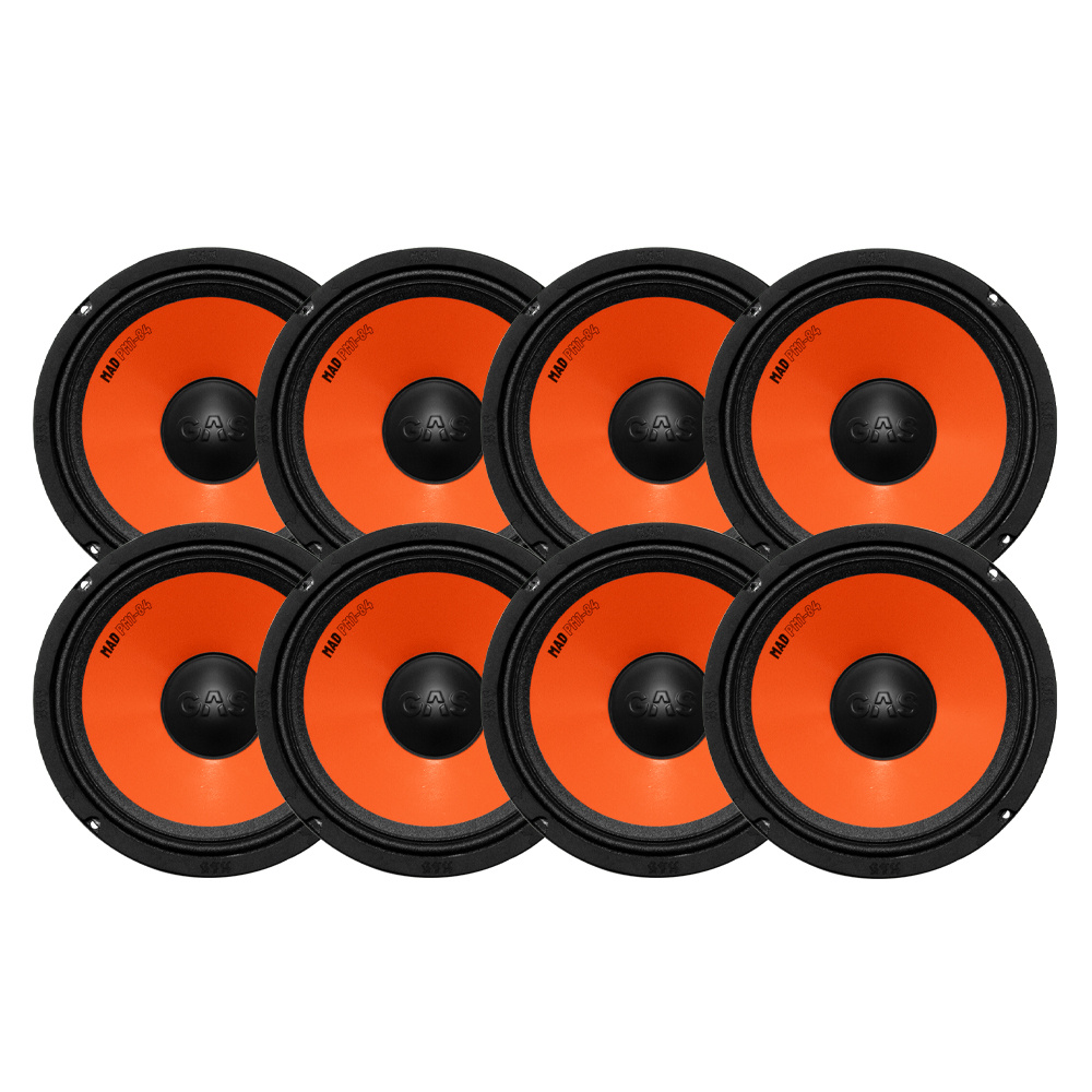 8-pakke GAS MAD PM1-84, 8 tommers midbass