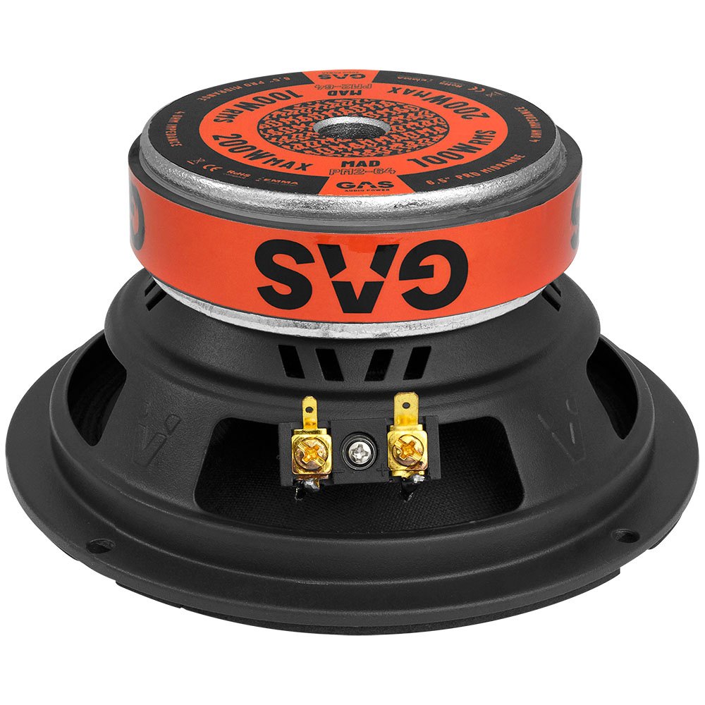 4-pakning GAS MAD PM2-64 med PT1-254 SPL-pakke med forsterker, medium