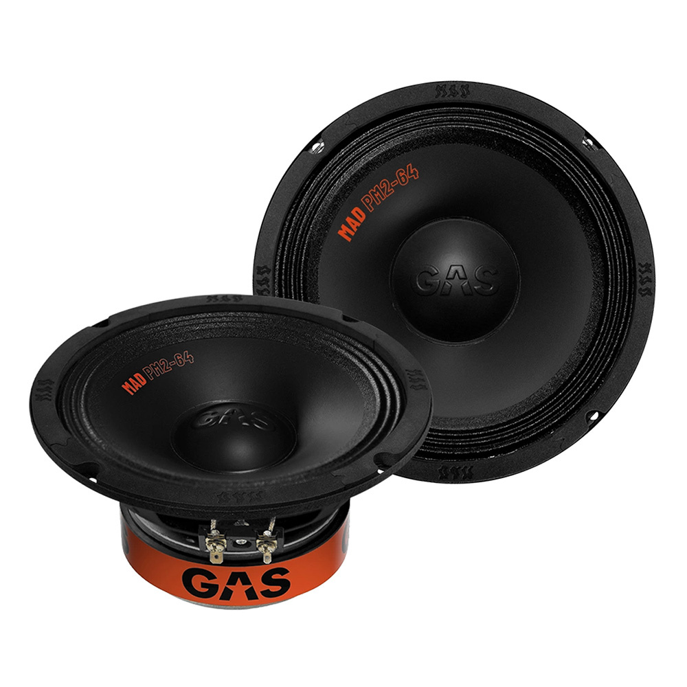 8-pakke GAS MAD PM2-64, rå 6.5 tommers midbass