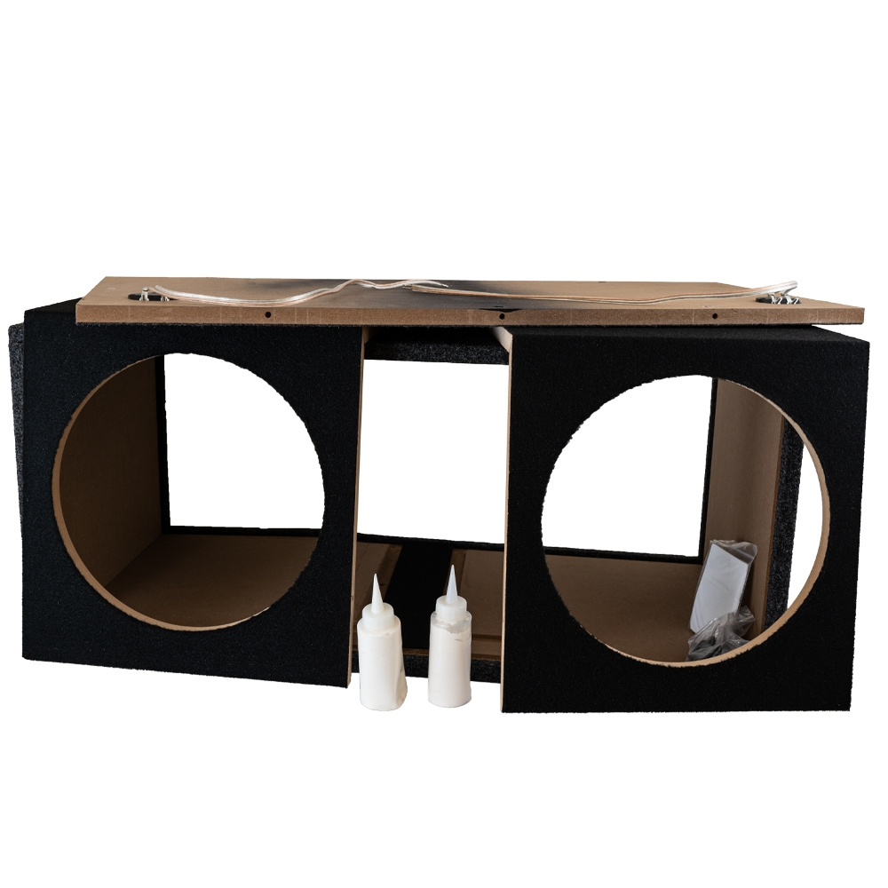 Portet 2x12 tommers basskasse i byggesett med 2 stk GAS MAD S1-124