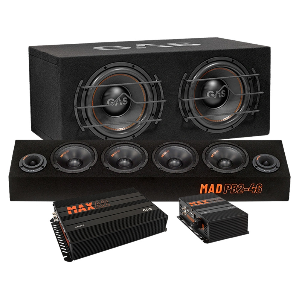 GAS MAX B1-212 raggarpakke med MAD PB2-46 og forsterker