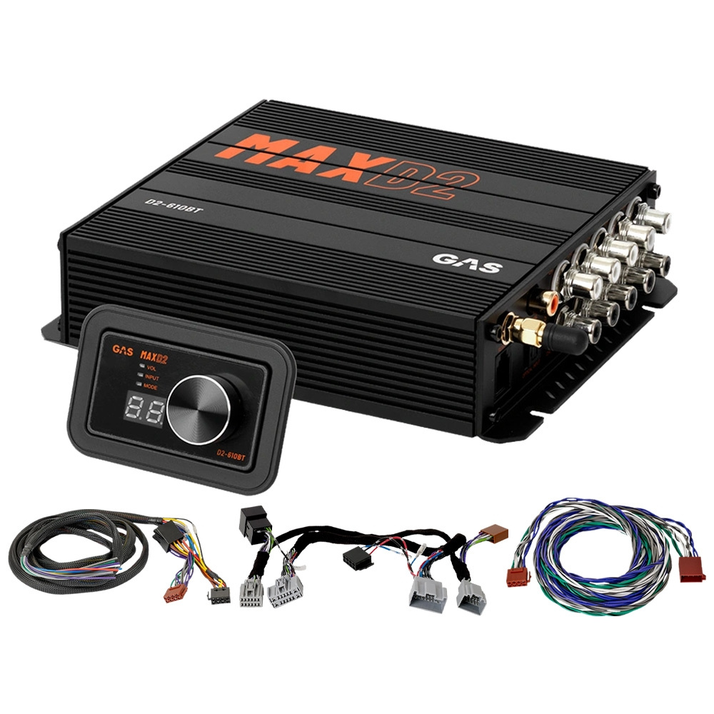 GAS MAX D2-610BT, 10-kanals lydprosessor/DSP til Volvo 2007-2016 (Performance)