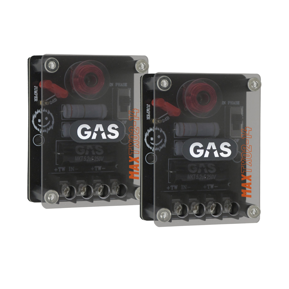 GAS MAX K2-64 & CF3G, velspillende 3-veis 6.5 tommers kitsystem