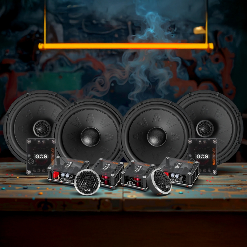 GAS MAX K2/X2-64, frem- og bakhøyttalere