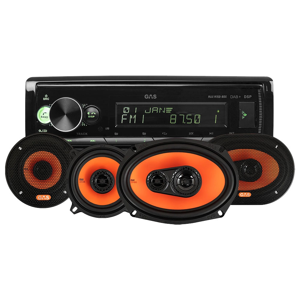 GAS MAX M150-BDX & GAS MAD X2-høyttalere, bilstereopakke