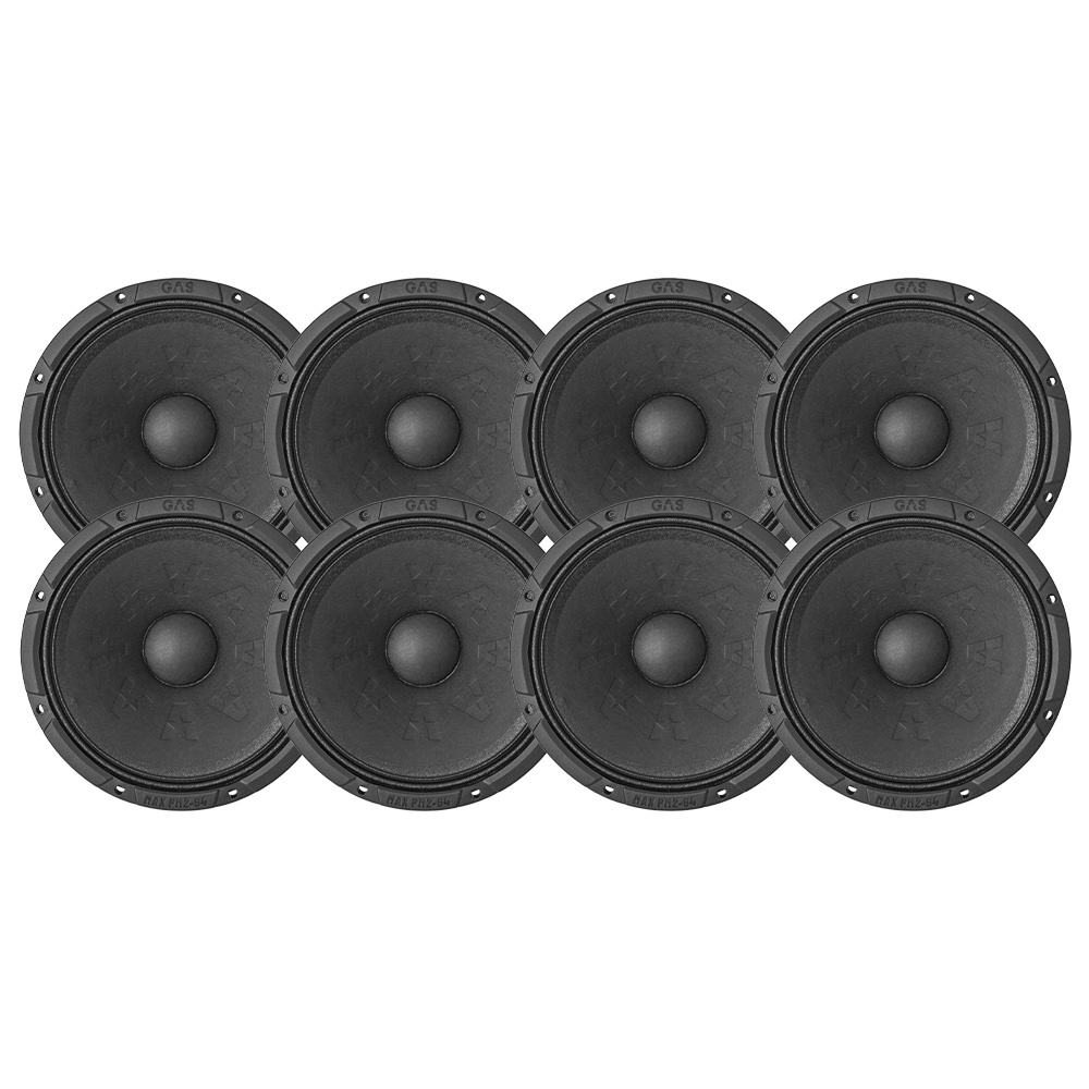 8-pakning GAS MAX PM2-64, 6,7 tommers midbass/mellomtone