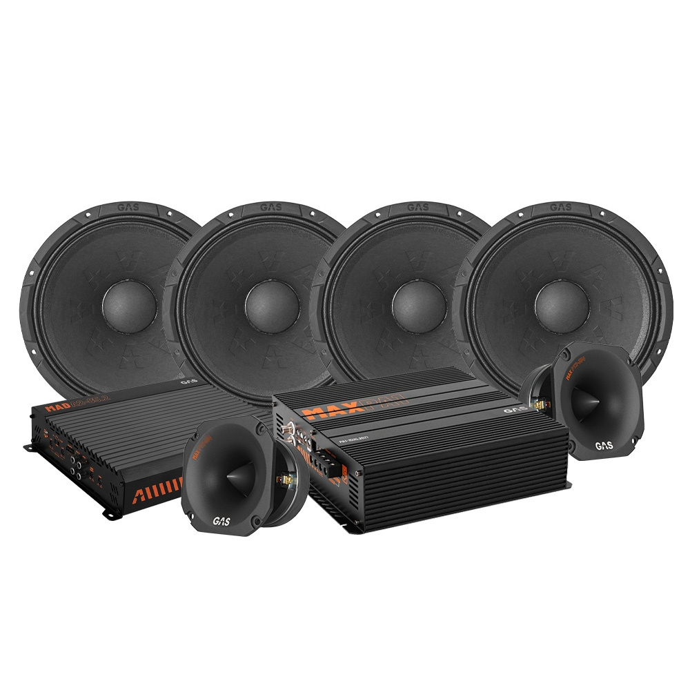 4-pakning GAS MAX PM2-84 med PT2-384 og forsterker, SPL-pakke